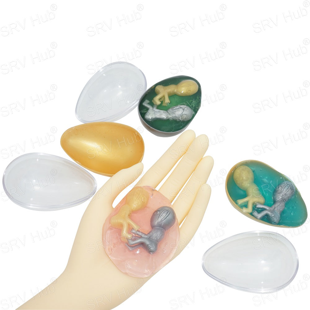 Twin Alien Babies Gel Egg - Random Colour
