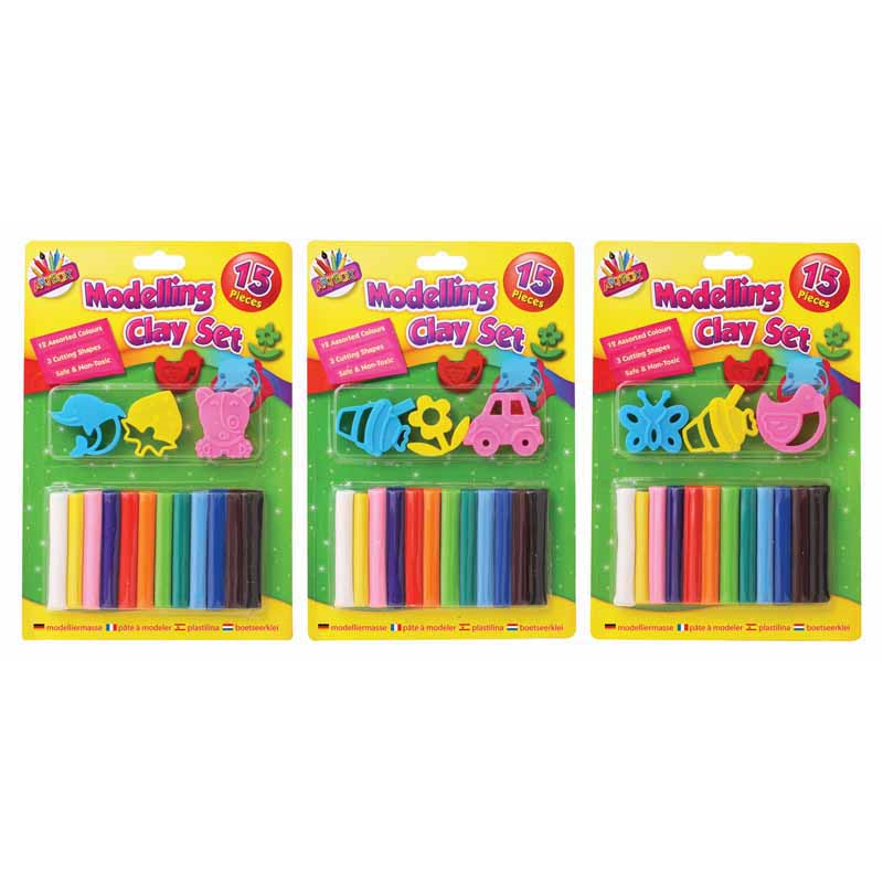 15 Piece Modelling Clay Set with Tools-Dolphin