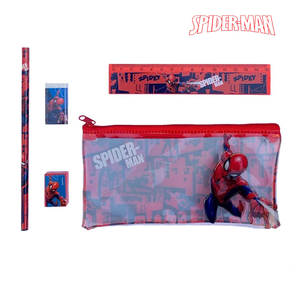 Stationery Set in Pencil Case-Marvel Spiderman