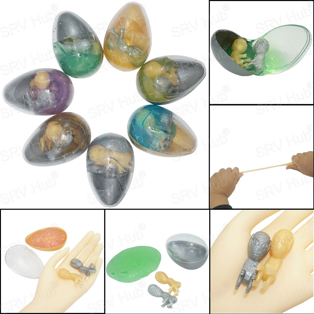 Twin Alien Babies Gel Egg - Random Colour