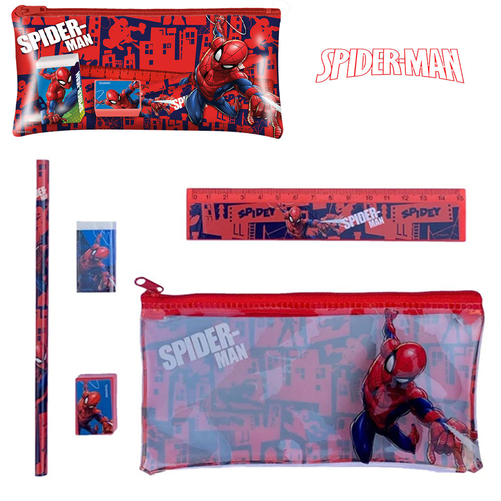 Stationery Set in Pencil Case-Marvel Spiderman