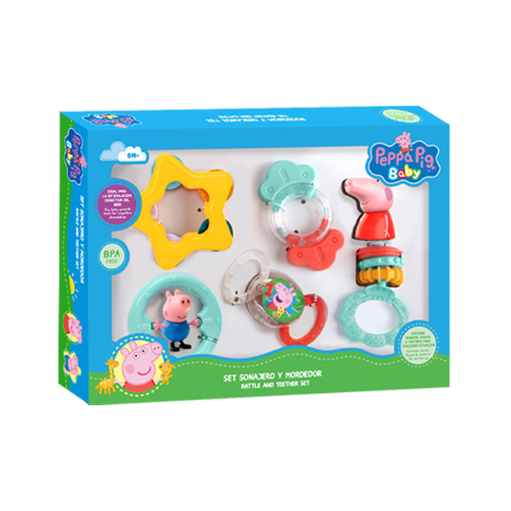 Rattle And Teether Set Peppa Pig
